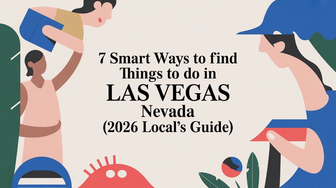 7 Smart Ways to Find Things to Do in Las Vegas Nevada (2026 Local's Guide)